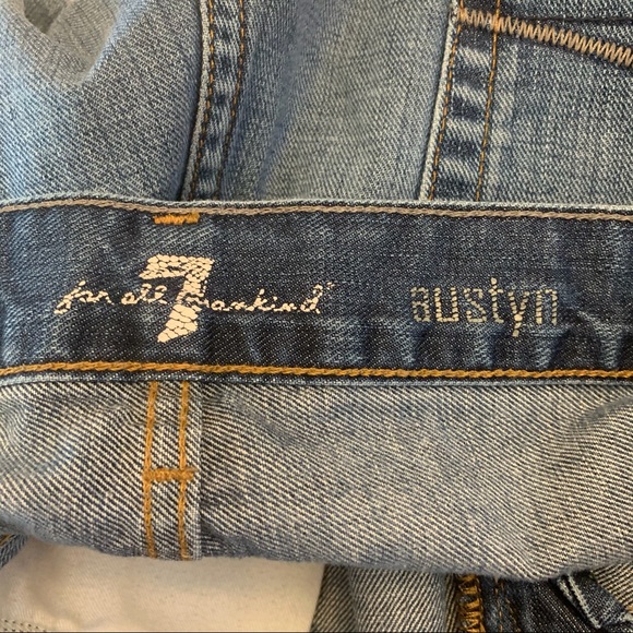 7 For All Mankind DIY Distressed Denim Shorts - Picture 5 of 10